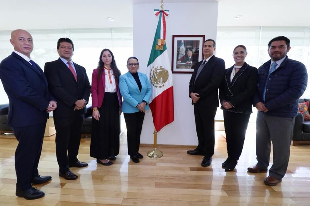 Dolores Ceñal (saco rojo) es la nueva directora de Análisis Criminal de la Secretaría de Seguridad Foto: Especial