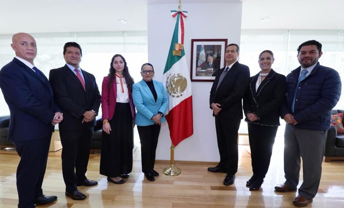 Dolores Ceñal (saco rojo) es la nueva directora de Análisis Criminal de la Secretaría de Seguridad Foto: Especial