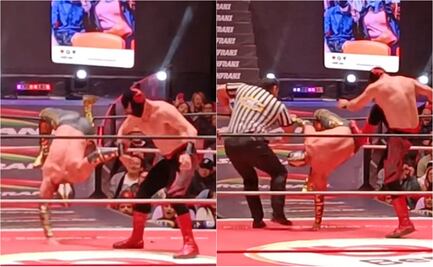 VIDEO: La terrible lesión del luchador Oro Jr en la Arena México