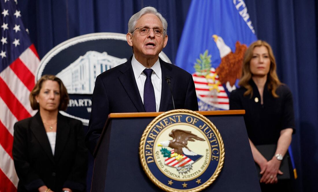 El fiscal general de Estados Unidos, Merrick Garland emitió un comunicado en el que dijo que "es profundamente decepcionante que la Cámara de Representantes haya convertido una autoridad seria del Congreso en un arma partidista". Foto: AFP/Archivo