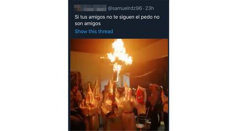 Jóvenes disfrazados de "Ku Klux Klan" generan polémica en redes