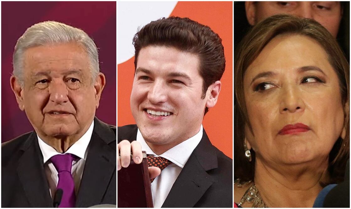 Presidente Andrés Manuel López Obrador / Samuel García /Xóchitl Gálvez. Foto: especial
