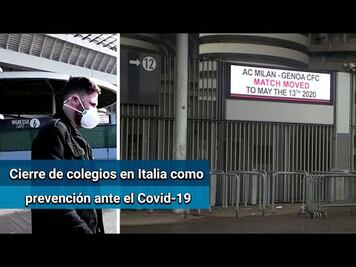 Italia cerrará escuelas y universidad por brote de coronavirus