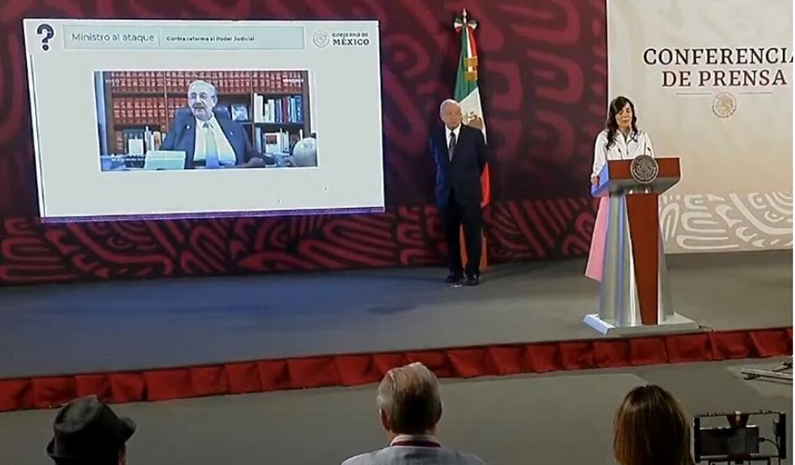 García Vilchis aseguró que son falsas los señalamientos del ministro del Máximo Tribunal, Luis María Aguilar, acerca de que con esta reforma se quitará autonomía al Poder Judicial y que se “entraría a una etapa de autoritarismo”. Foto: especial