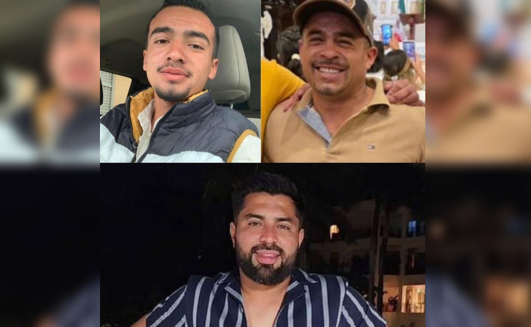 Tres hombres desaparecen tras salir a vender varias camionetas en Tulancingo, Hidalgo; familiares piden apoyo para localizarlos.
Foto: Especial.