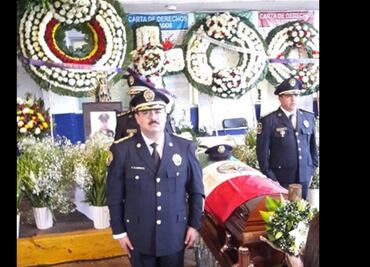 Despiden con honores a policía caído en Azcapotzalco
