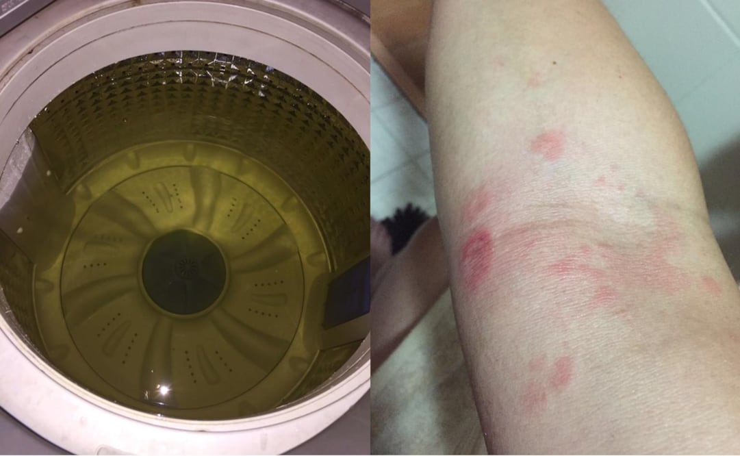 El diputado Gabriel Corchado compartió en su cuenta de Twitter imágenes de la calidad del agua en la Unidad Habitacional Cuchilla del Moral. (Foto: Twitter @GabrialCorchado)