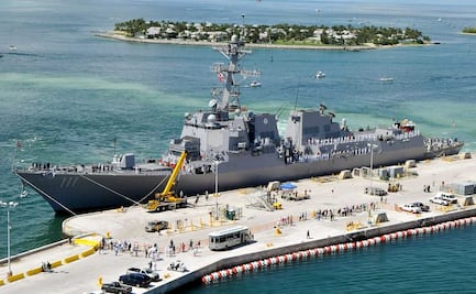 Así es el USS Spruance (DDG-111); buque enviado por EU para apoyar operaciones en la frontera sur 