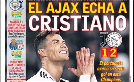 Las portadas en el mundo destacan la eliminación de Cristiano y la Juventus