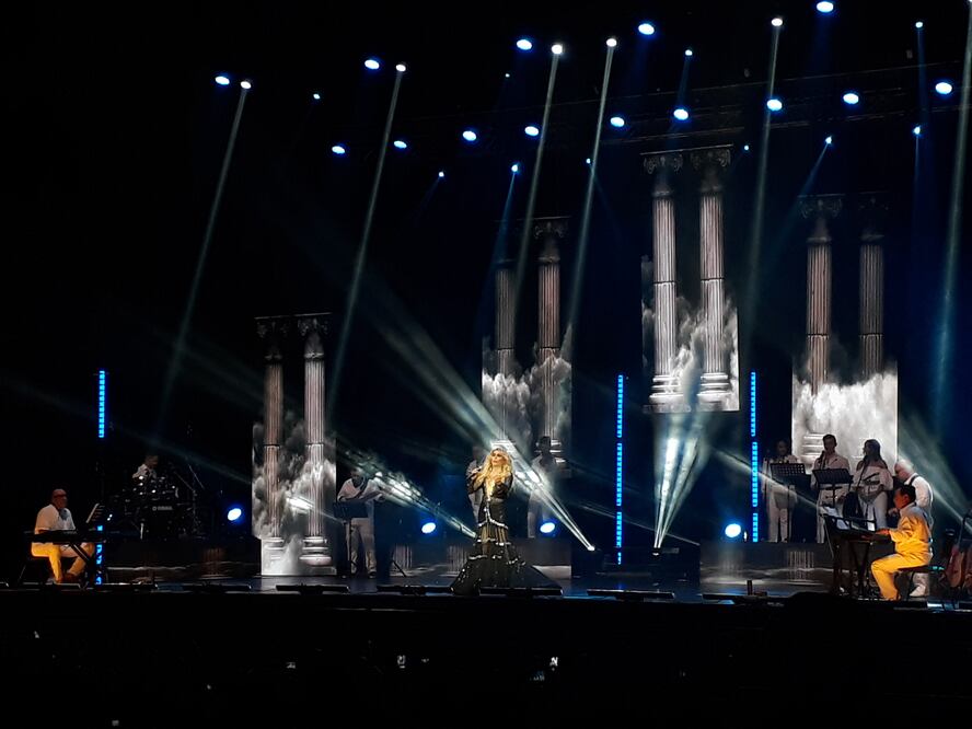 Dulce durante su presentación en el Teatro Metropólitan. Fotos: Sughey Baños. El Universal