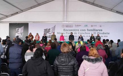 Claudia Sheinbaum se reúne con familiares de mineros atrapados en El Pinabete y Pasta de Conchos; continúan rescates, asegura