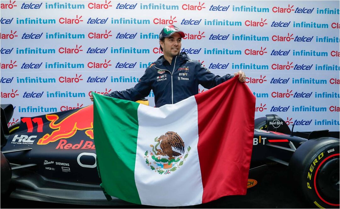 Checo Pérez en la CDMX / FOTO: DIEGO SIMÓN SÁNCHEZ - EL UNIVERSAL 