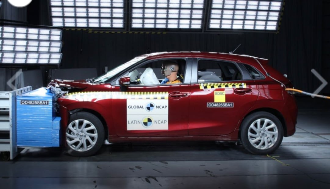 Suzuki Baleno + 2 Airbags. Foto: Latin NCAP