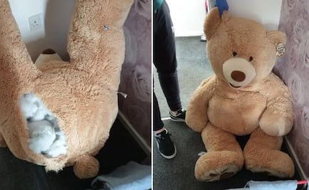 Capturan a ladrón que se había escondido en ¿un peluche gigante?