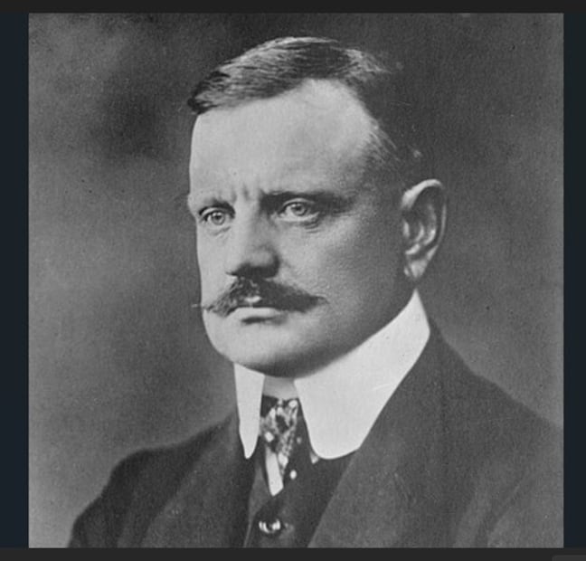 Jean Sibelius, autor de Finlandia y del Concierto para violín en re menor, obras clave del repertorio sinfónico del siglo XX. Crédito: Wikicommons