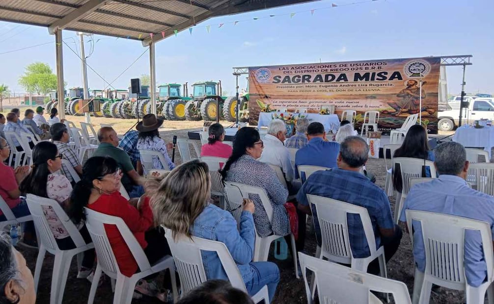 Ante sequía severa, Obispo de Matamoros ofrece misa para pedir por agua. Fotos: Especiales.