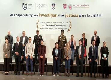 Se incorporan 234 nuevos agentes a la PDI en CDMX; Clara Brugada resalta avances en seguridad
