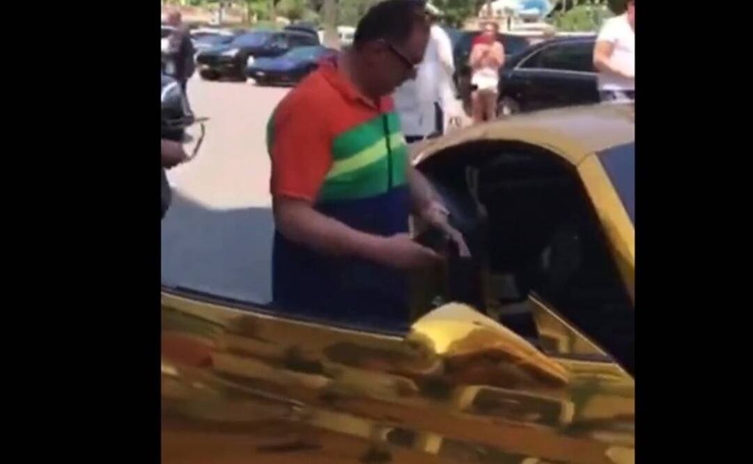 Nada prueba que el hijo de Nicolás Maduro sea el hombre que aparece en un video conduciendo un Ferrari “bañado en oro”. Foto: Captura tomada de video