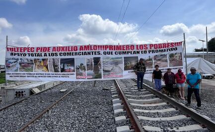 Suman 6 días de paro en obras de ampliación de Línea II del Tren Suburbano; habitantes de Teyahualco exigen respuesta del gobierno
