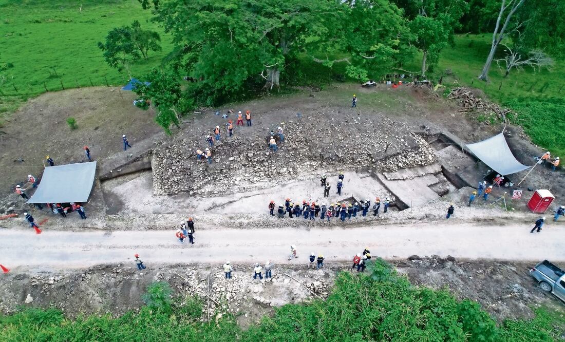 Labores de salvamento arqueológico durante las obras del Tren Maya, construcción que ha provocado polémicas y debates entre los especialistas. Foto: Archivo EL UNIVERSAL