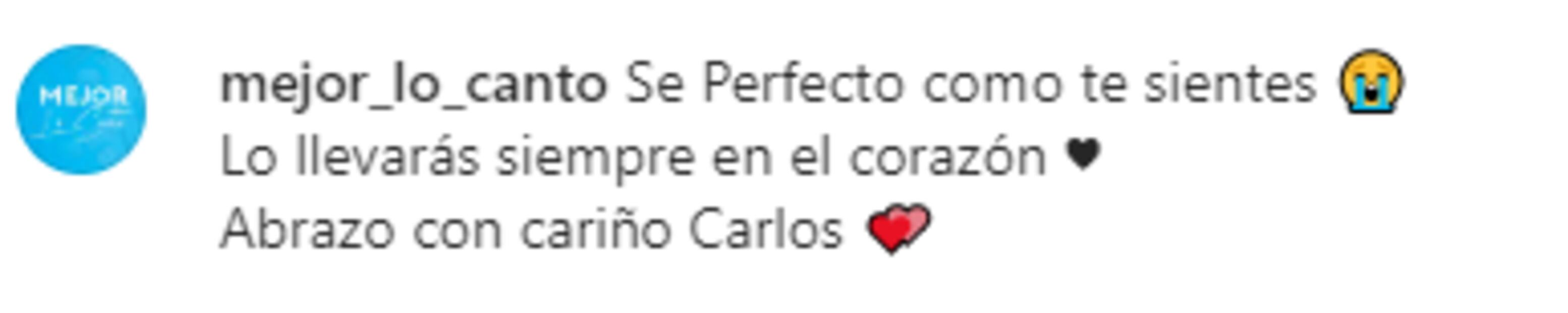 Carlos Rivera está de luto y compartió su tristeza con sus seguidores