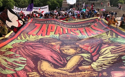 Zapatistas marchan rumbo al Zócalo; exigen alto a los ataques paramilitares en Chiapas