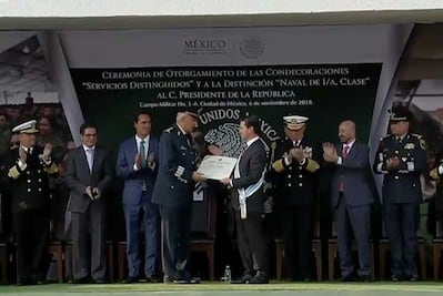 Difícilmente volveremos a tener un comandante como usted, dice titular de Marina a Peña Nieto
