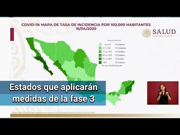 CDMX, Baja California, NL y Jalisco, en donde hay contagios de fase 3