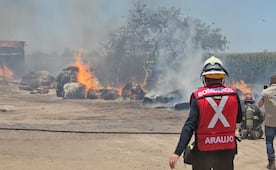 Incendio consume bodega en Mazatlán; bomberos evitan que las llamas se propaguen a inmuebles cercanos