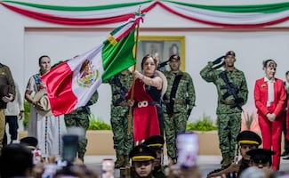 "¡Viva la memoria de Carlos Manzo!"; Grecia Quiroz encabeza ceremonia en Uruapan 