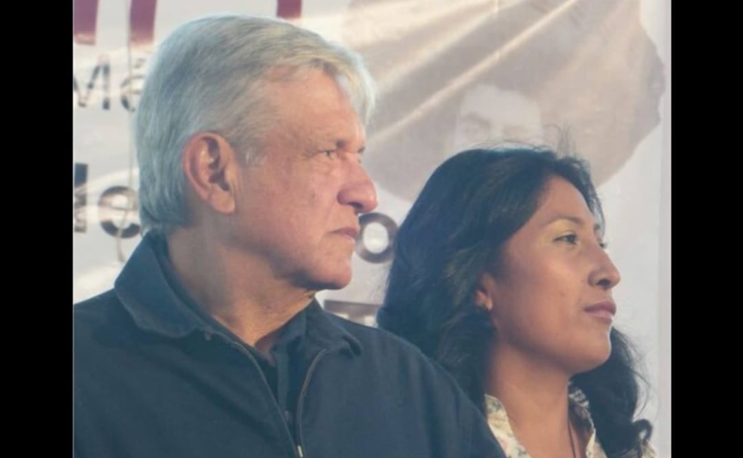 Andrés Manuel López Obrador y Edith Arrieta Meza. Foto: Especial