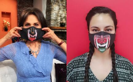Pati Chapoy se protege de la Covid-19 con cubrebocas de diseño mexicano