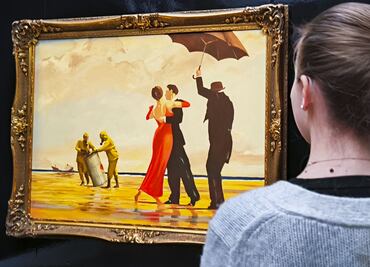 Obra de Banksy inspirada en Jack Vettriano saldrá a subasta por hasta 5millones de libras
