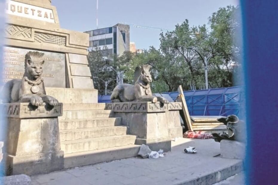 Vandalismo, otra vez en esculturas de Paseo de la Reforma