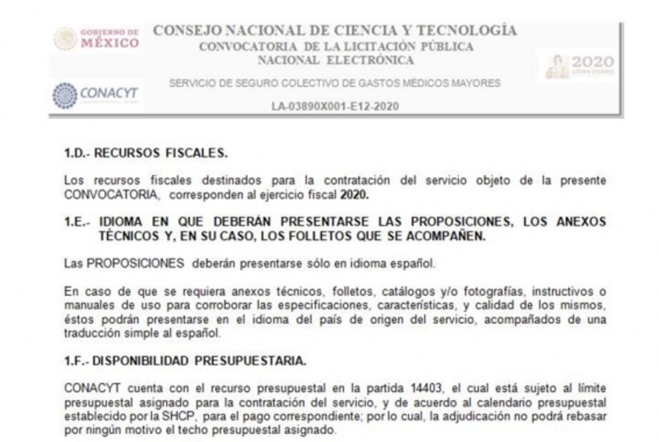Conacyt gasta 2 mdp en seguros médicos privados para subdirectores y otros empleados
