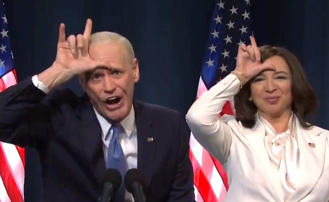 Jim Carrey y Maya Rudolph. Foto: Captura