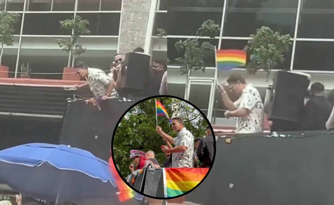 Lanzan botella en la cara al actor Alfredo Adame. Foto: Captura de pantalla/REDES