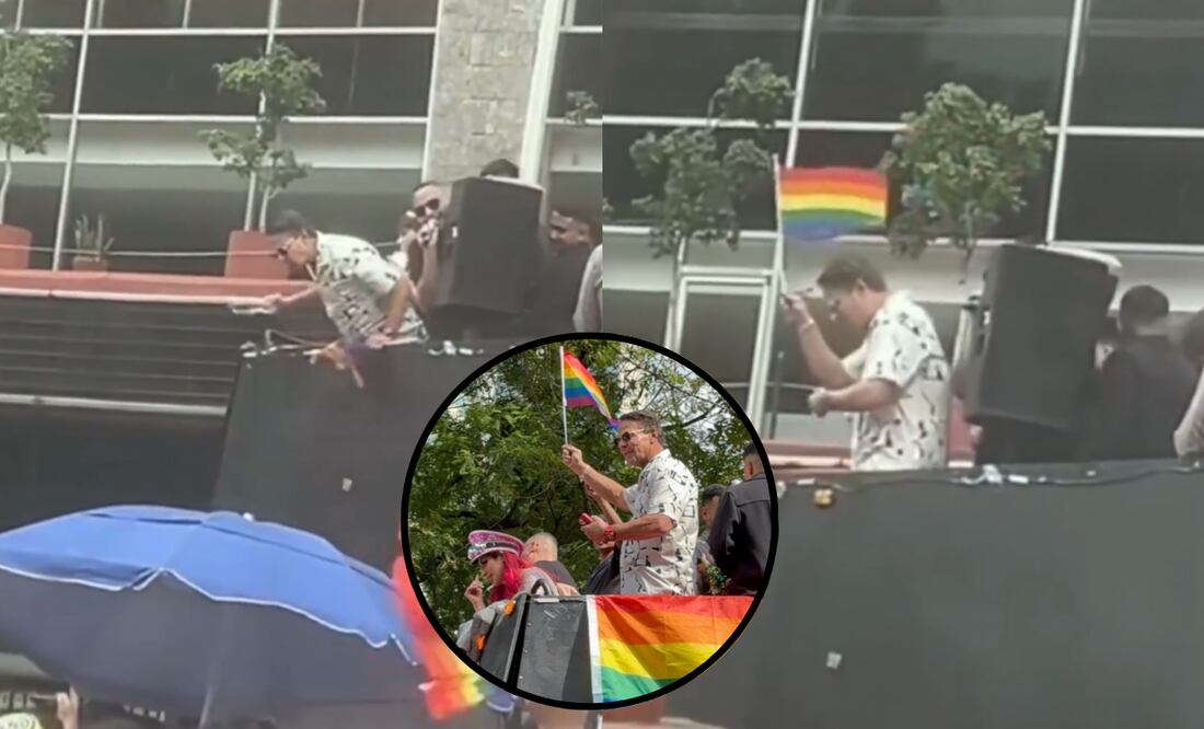 Lanzan botella en la cara al actor Alfredo Adame. Foto: Captura de pantalla/REDES