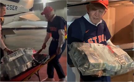VIDEO: Aficionado de Houston traslada en carretilla y avión privado los 75 MDD que ganó en apuestas 