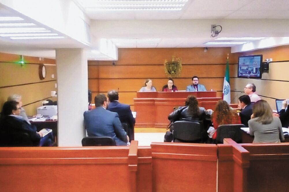 Ayer se realizó la tercera audiencia del juicio oral que se le sigue a Alejandro Gutiérrez, exsecretario del PRI, por el presunto delito de peculado. Foto: CORTESÍA