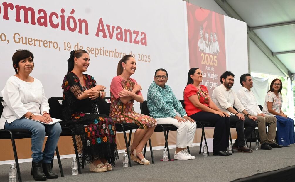 Presidenta Claudia Sheinbaum en su visita en el estado de Guerrero (19/09/2025). Foto: Presidencia