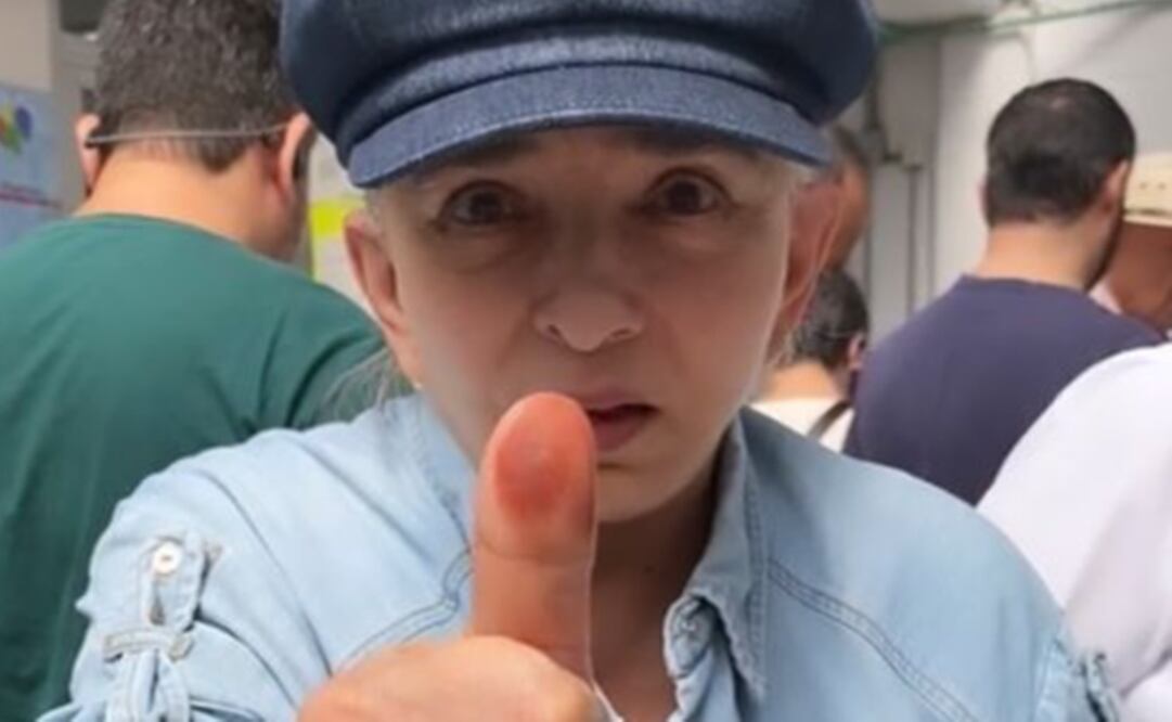 La actriz pidió a los jóvenes salir a votar. Foto: Cortesía