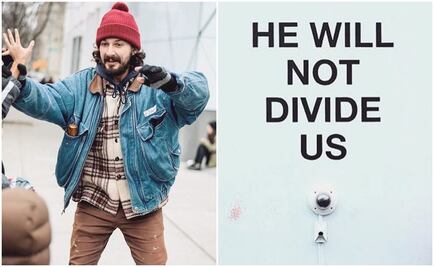 Liberan a Shia LaBeouf tras ser detenido en protesta contra Trump