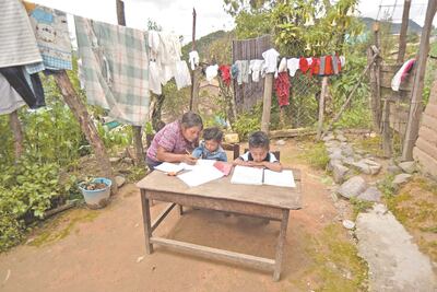 Sin tecnología, así estudian en la Montaña de Guerrero frente a la pandemia