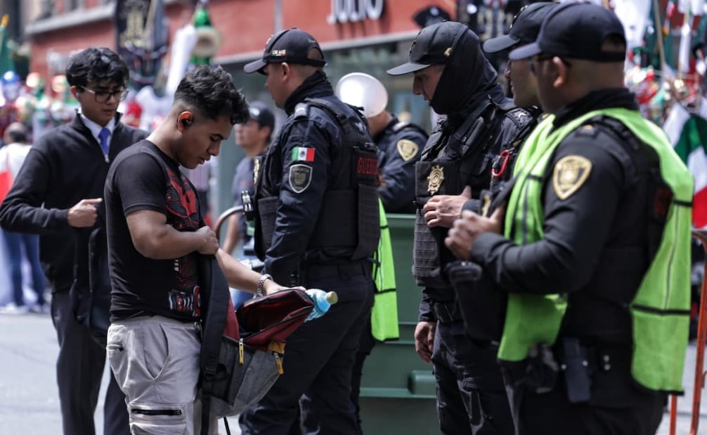 Aspectos del Zócalo de la Ciudad de México, antes de la ceremonia del Grito de Independencia. Foto: Fernanda Rojas / EL UNIVERSAL