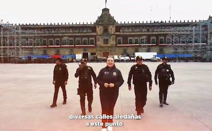 Fiestas Patrias: Despliegan operativo de seguridad para el 15 y 16 de septiembre en el Zócalo capitalino