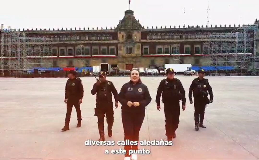La Secretaría de Seguridad Ciudadana (SSC) desplegará 12 mil 830 policías para el resguardo en ceremonias, festejos y verbenas populares, que se llevarán a cabo tanto en el Zócalo, como en las 16 alcaldías y diferentes puntos en la capital. Foto: captura de pantalla