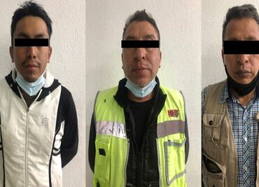 Detienen a tres por robo de 11 lámparas de alumbrado público en Ecatepec