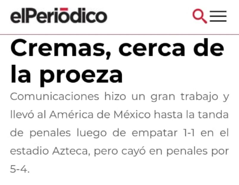 En Guatemala aplauden la digna derrota del Comunicaciones ante el América