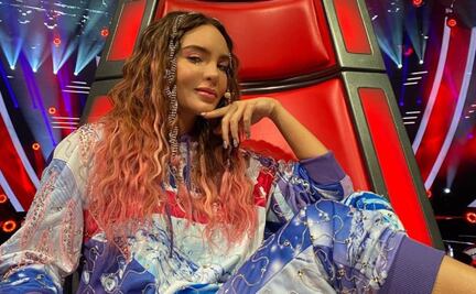 Belinda enamora con su look deportivo para la Voz Azteca